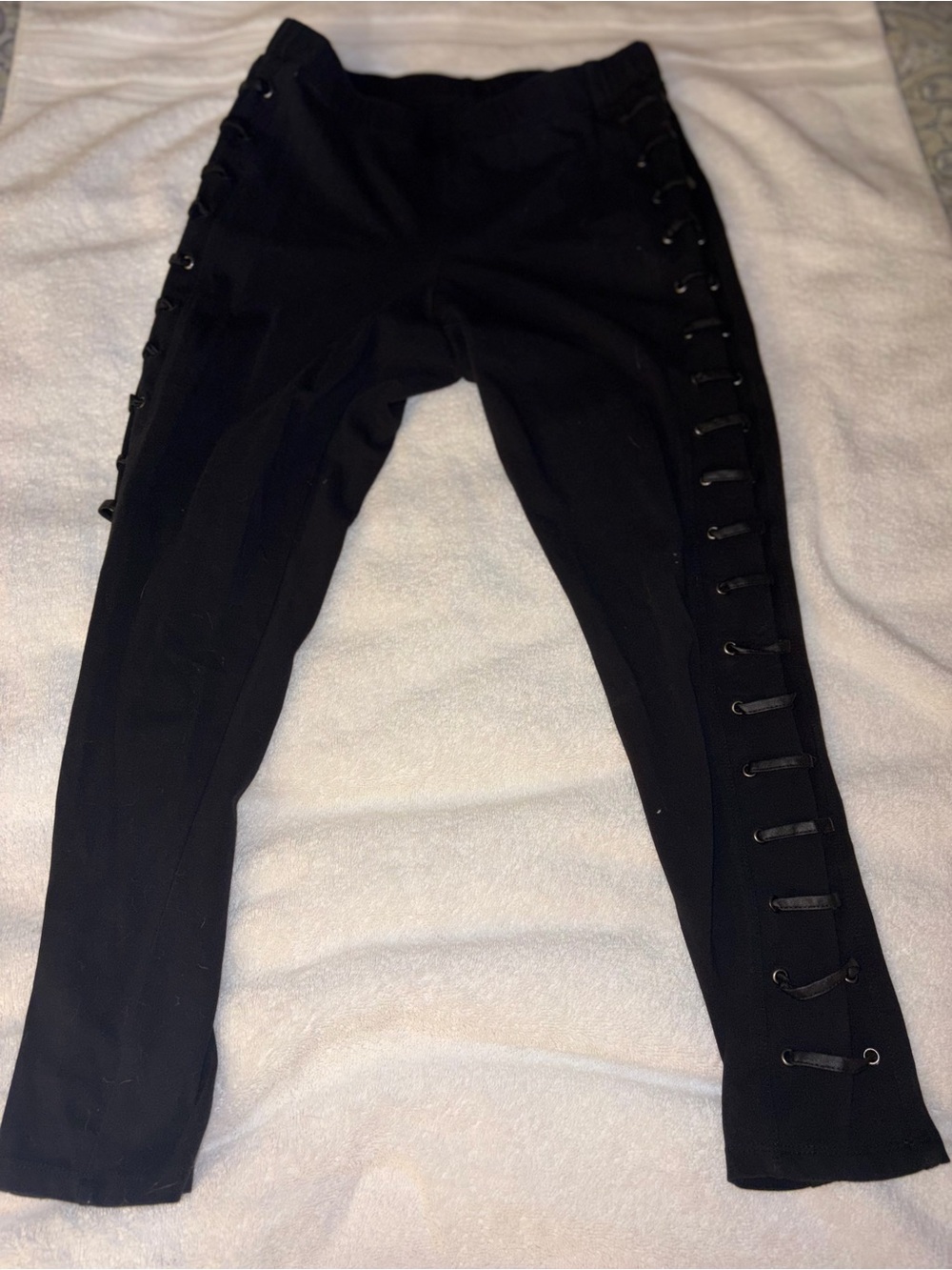 torrid Black Lace-Up Side Detail Leggings